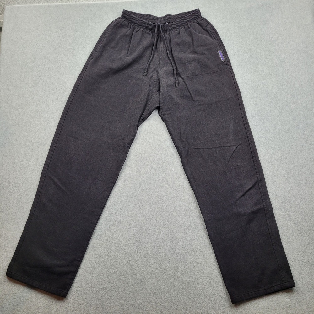 Thousand Mile Sweatpants Mens Medium Black Elastic Waist Drawstring Made in USA